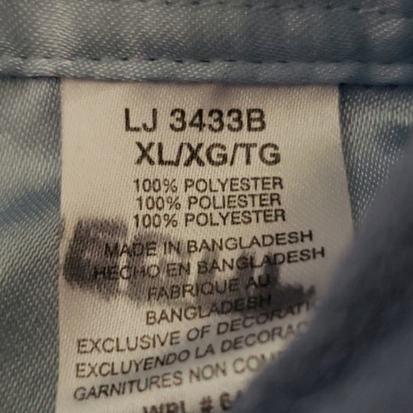 Western Blue Button Down Shirt XL Suede Cowgirl Vaquera Western Ranch Rodeo - Picture 11 of 12